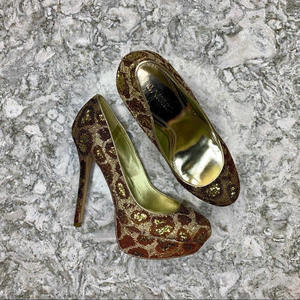 Baker’s Animal Print Glitter Pumps